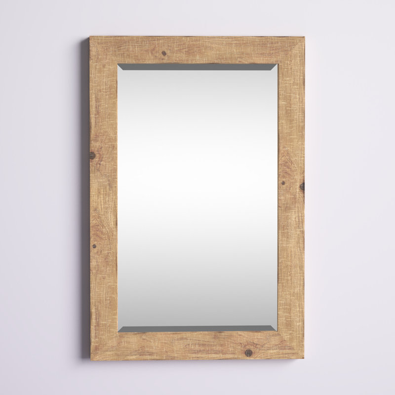Mistana™ Azriel Rectangle Wood Wall Mirror & Reviews | Wayfair